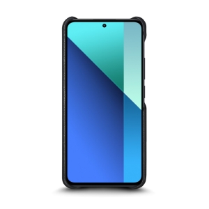 Кожаная накладка Stenk Reptile Cover для Xiaomi Redmi Note 13 4G Чёрная