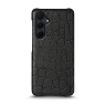 Кожаная накладка Stenk Reptile Cover для Samsung Galaxy A55 Чёрная