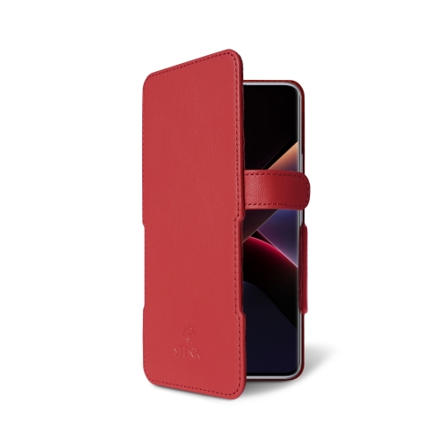 чехол-книжка на Xiaomi Poco X7 Красный  Prime фото 2