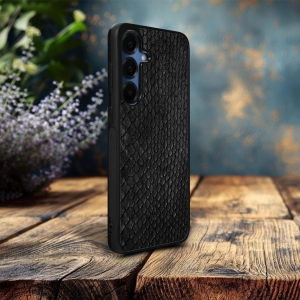 Накладка SkinBacker Mini Python Scales для Samsung Galaxy S25 Чёрный