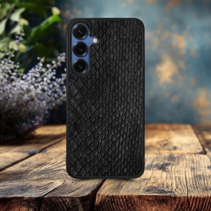 Накладка SkinBacker Mini Python Scales для Samsung Galaxy S25 Чёрный