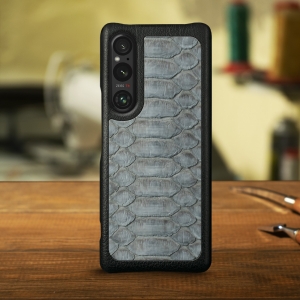 Накладка Stenk ExBacker Python Scales Sony Xperia 1 V Сірий