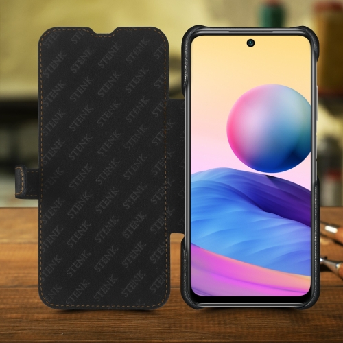 чехол-книжка на Xiaomi Redmi Note 10 5G Черный Stenk Premium фото 2