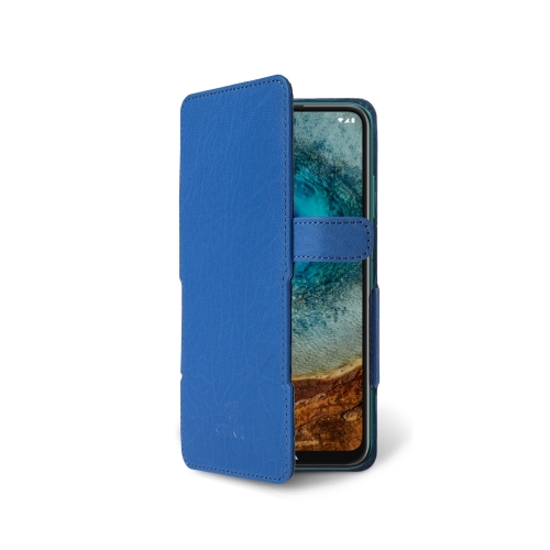 чохол-книжка на Nokia X10 Яскраво-синій Stenk Prime фото 2