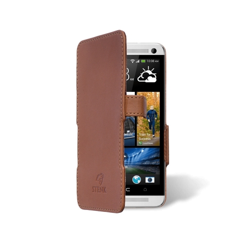 чохол-книжка на HTC One 802w Світло-коричневий Stenk Сняты с производства фото 2