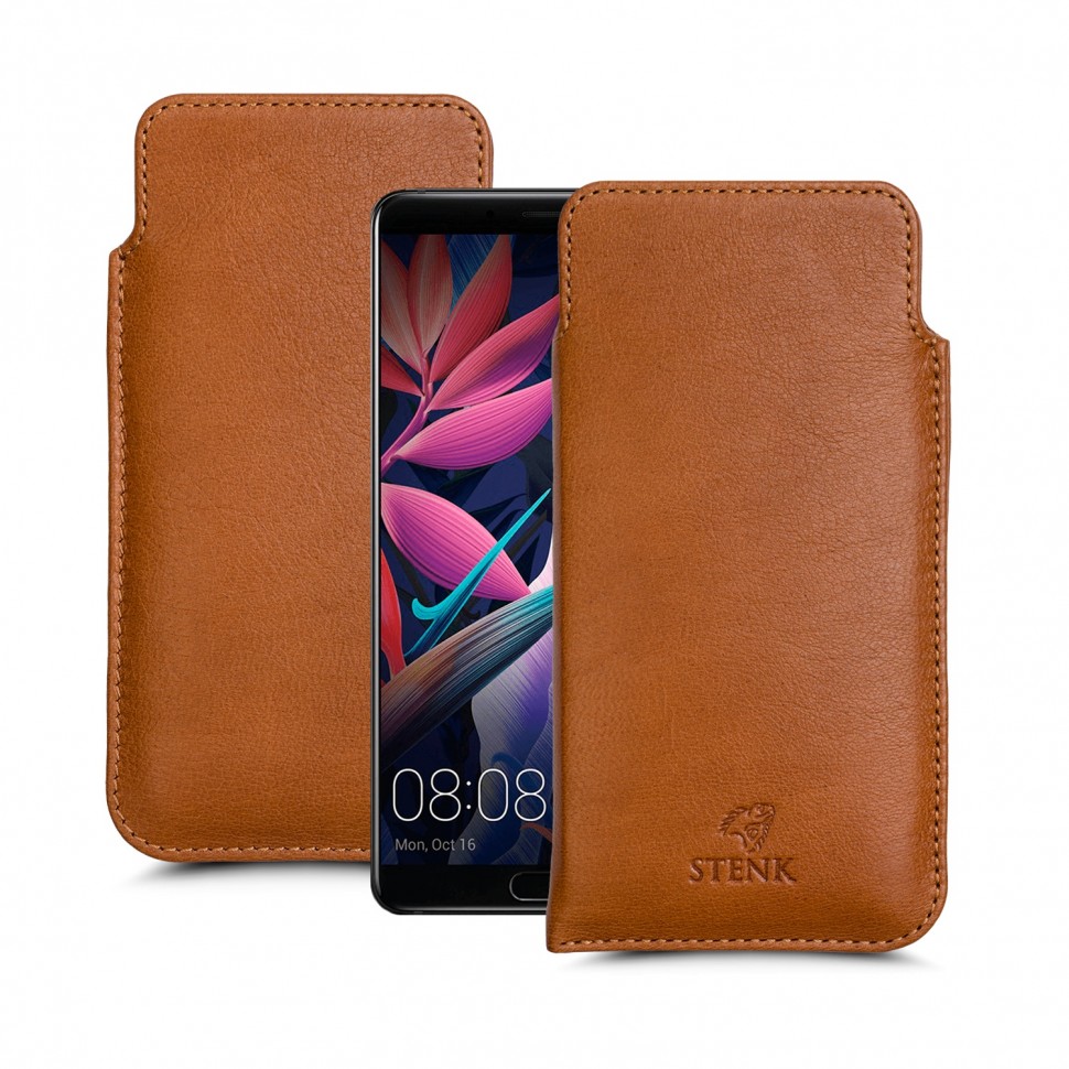 

Футляр Stenk Elegance для Huawei Mate 10 Camel, Светло-коричневый