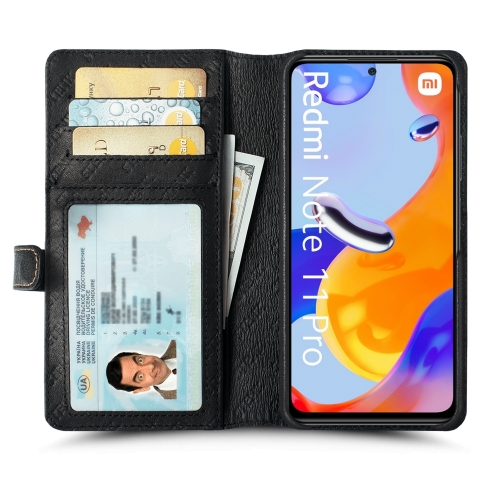чохол-гаманець на Xiaomi Redmi Note 11 Pro Чорний Stenk Premium Wallet фото 2