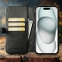 Чехол-портмоне Stenk Premium Wallet для Apple iPhone 15 Чёрный