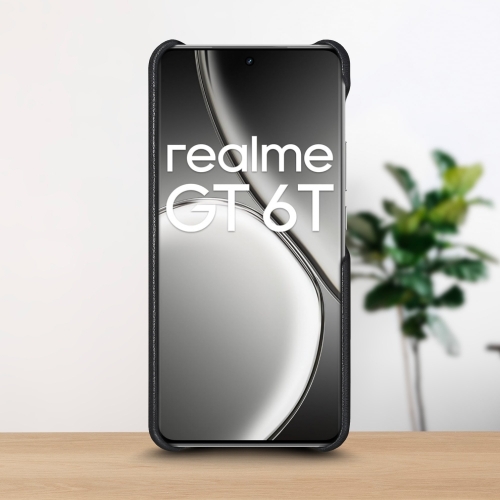 бампер на Realme Realme GT 6T Черный Stenk WoodBacker фото 2