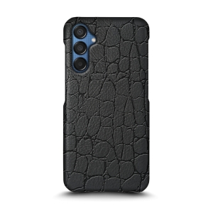 Кожаная накладка Stenk Reptile Cover для Samsung Galaxy M15 Черный
