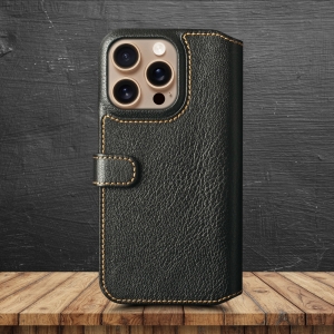 Чохол-портмоне Stenk Premium Wallet для Apple iPhone 16 Pro Чорний