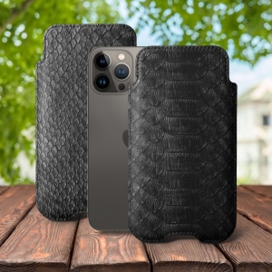 Футляр Stenk Sportage Python для Apple iPhone 13 Pro Max Чорний