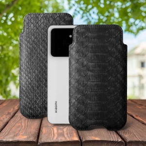Футляр Stenk Sportage Python для Xiaomi 14 Pro Чёрный