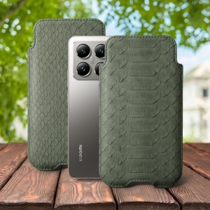 Футляр Stenk Sportage Python для Xiaomi 14T Оливковий