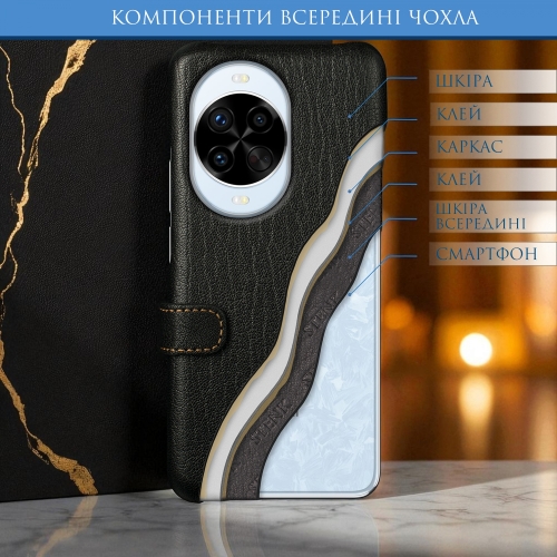 чохол-книжка на HuaWei Nova 14 Pro Чорний Stenk Premium фото 5