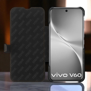 Чeхол книжка Stenk Premium для Vivo V60 Чёрный