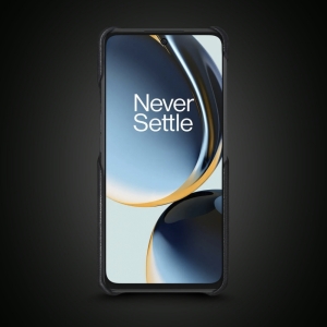 Кожаная накладка Stenk WoodBacker для OnePlus Nord CE 3 Lite Чёрная