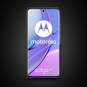 Шкіряна накладка Stenk WoodBacker для Motorola Edge 40 Чорна