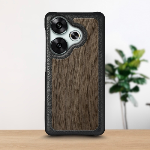 бампер на Xiaomi Poco F6 Черный Stenk WoodBacker фото 1