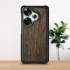 Кожаная накладка Stenk WoodBacker для Xiaomi Poco F6 Чёрный