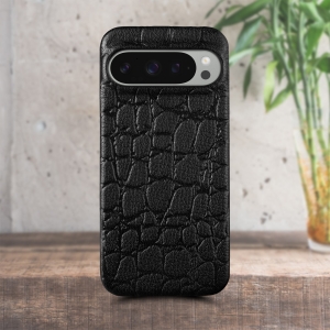 Шкіряна накладка Stenk Reptile Cover для Google Pixel 9 Pro Чорний