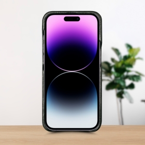 Шкіряна накладка Stenk ExBacker Python Scales для Apple iPhone 14 Pro Max Чорний