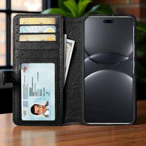 чехол-кошелек на HuaWei Nova 13 Pro Черный Stenk Premium Wallet фото 2