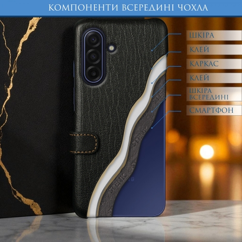 чохол-книжка на Samsung Galaxy A17 Чорний Stenk Premium фото 5