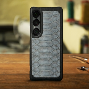Накладка Stenk ExBacker Python Scales Sony Xperia 1 VII Сірий