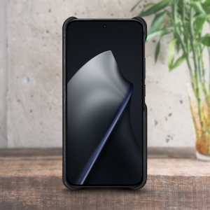 Шкіряна накладка Stenk Cover для Xiaomi 15T Чорна