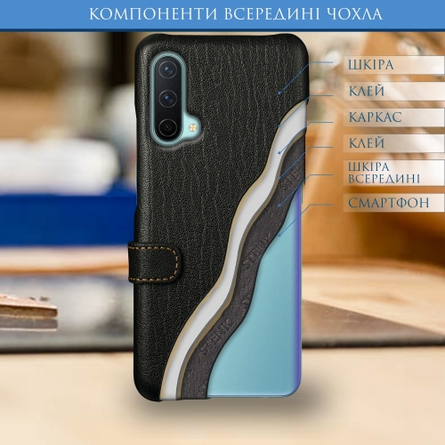 чохол-книжка на OnePlus Nord CE 5G Чорний Stenk Premium фото 5