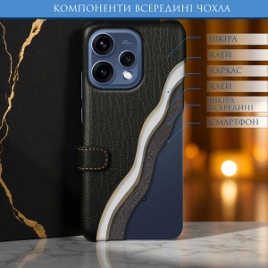 Чехол книжка Stenk Premium для OPPO Reno15 Чёрный
