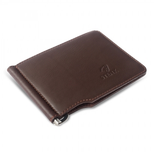Шкіряний затиск для грошей Stenk Moneyclip Whiskey