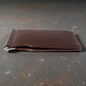 Шкіряний затиск для грошей Stenk Moneyclip Whiskey