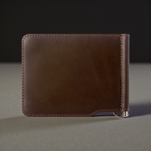 Шкіряний затиск для грошей Stenk Moneyclip Whiskey