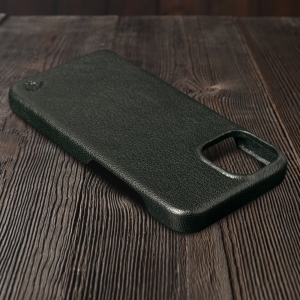 Шкіряна накладка Stenk Cover для Apple iPhone 14 Plus Чорна