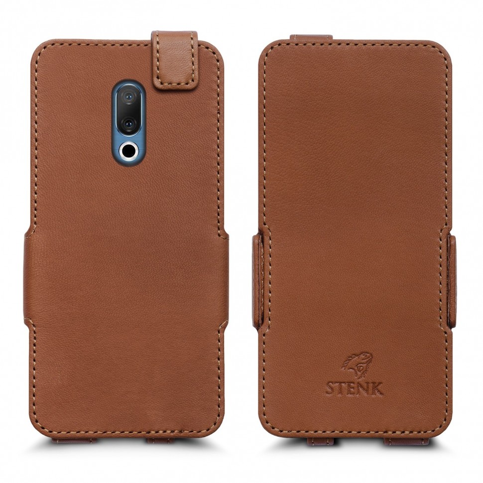 

Чехол флип Stenk Prime для Meizu 15 Camel, Светло-коричневый