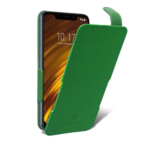 чехол-флип на Xiaomi Pocophone F1 Зелёный Stenk Prime фото 2