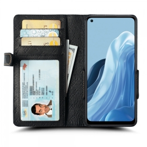 Чехол книжка Stenk Wallet для OPPO Reno8 Lite 5G Черный