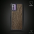 Кожаная накладка Stenk WoodBacker для Nokia G42 Чёрная