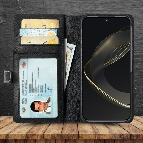 чехол-кошелек на HuaWei Nova 11 Черный Stenk Premium Wallet фото 2