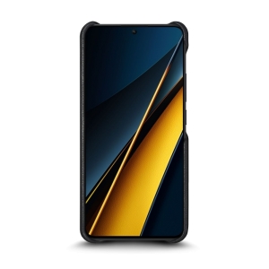 Шкіряна накладка Stenk Reptile Cover для Xiaomi Poco X6 Pro Чорна