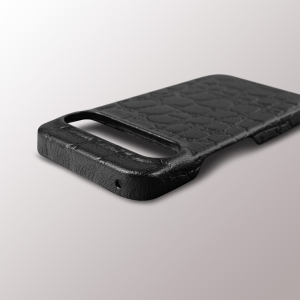 Кожаная накладка Stenk Reptile Cover для Google Pixel 9 Pro XL Черный