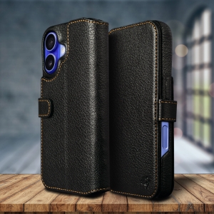 Чохол-портмоне Stenk Premium Wallet для Apple iPhone 16 Чорний