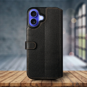 Чохол-портмоне Stenk Premium Wallet для Apple iPhone 16 Чорний