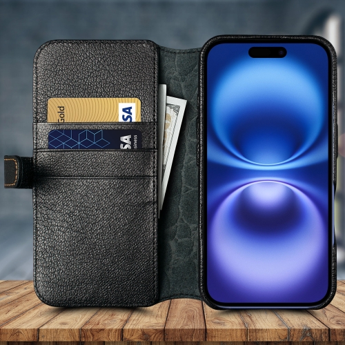 чохол-гаманець на Apple iPhone 16 Чорний Stenk Premium Wallet фото 4
