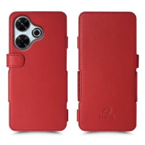 Чехол книжка Stenk Prime для Xiaomi Redmi 13 Красный
