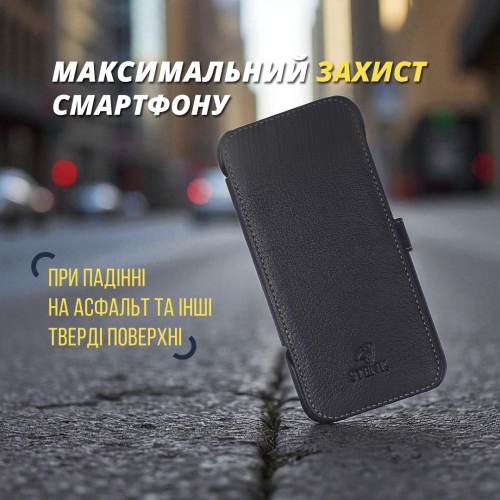 чохол-книжка на CPH2743 Чорний Stenk Premium фото 7