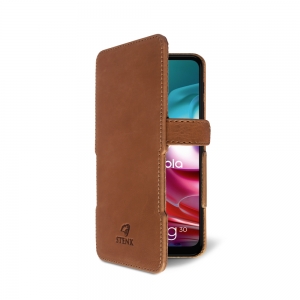 Чохол книжка Stenk Prime для Motorola Moto G30 Camel