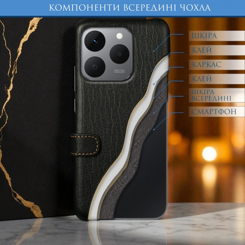 чехол-книжка на Realme 15T Черный Stenk Premium фото 5